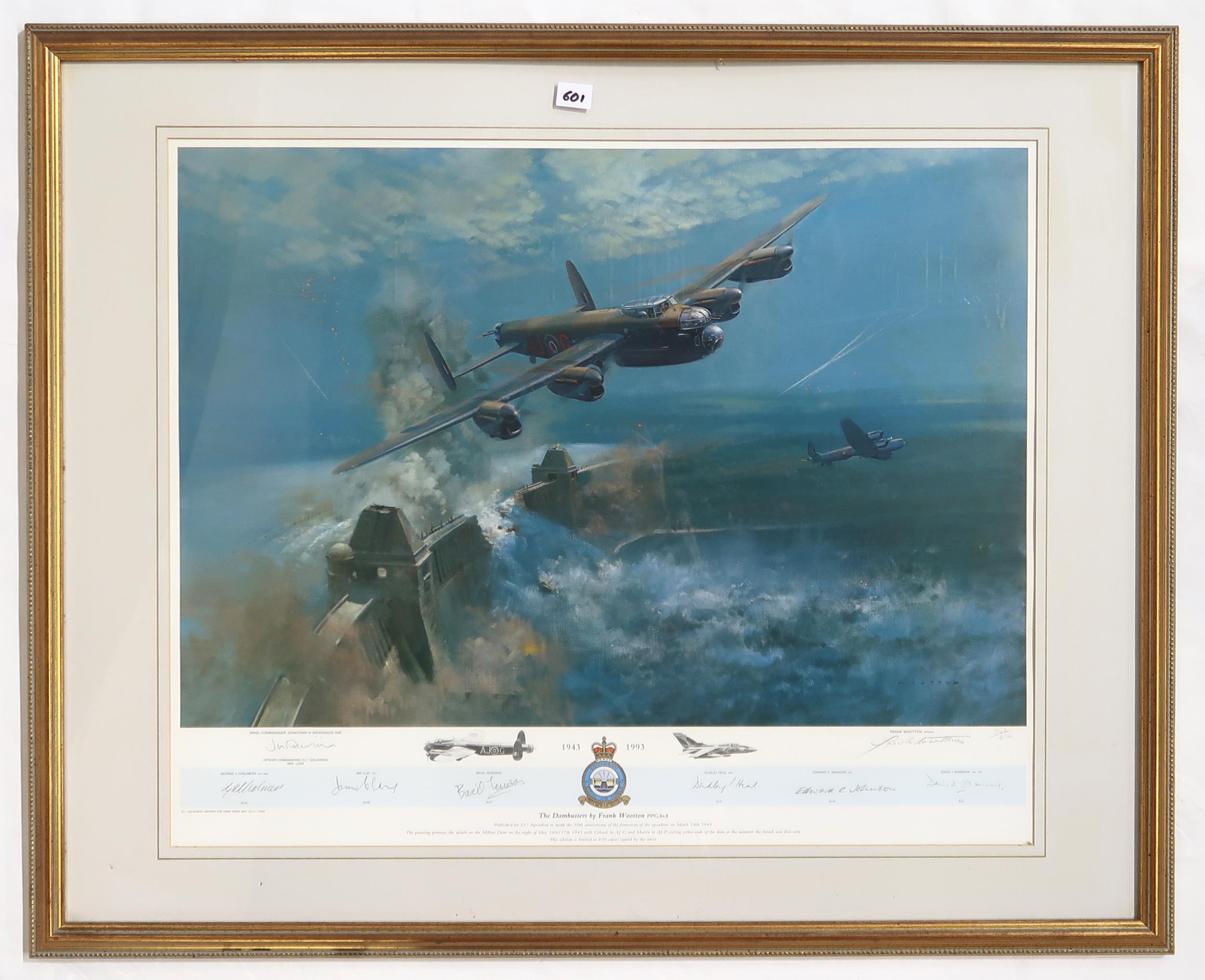 A collection of signed limited edition military aircraft prints, framed, the largest approx. 81cm - Image 5 of 11