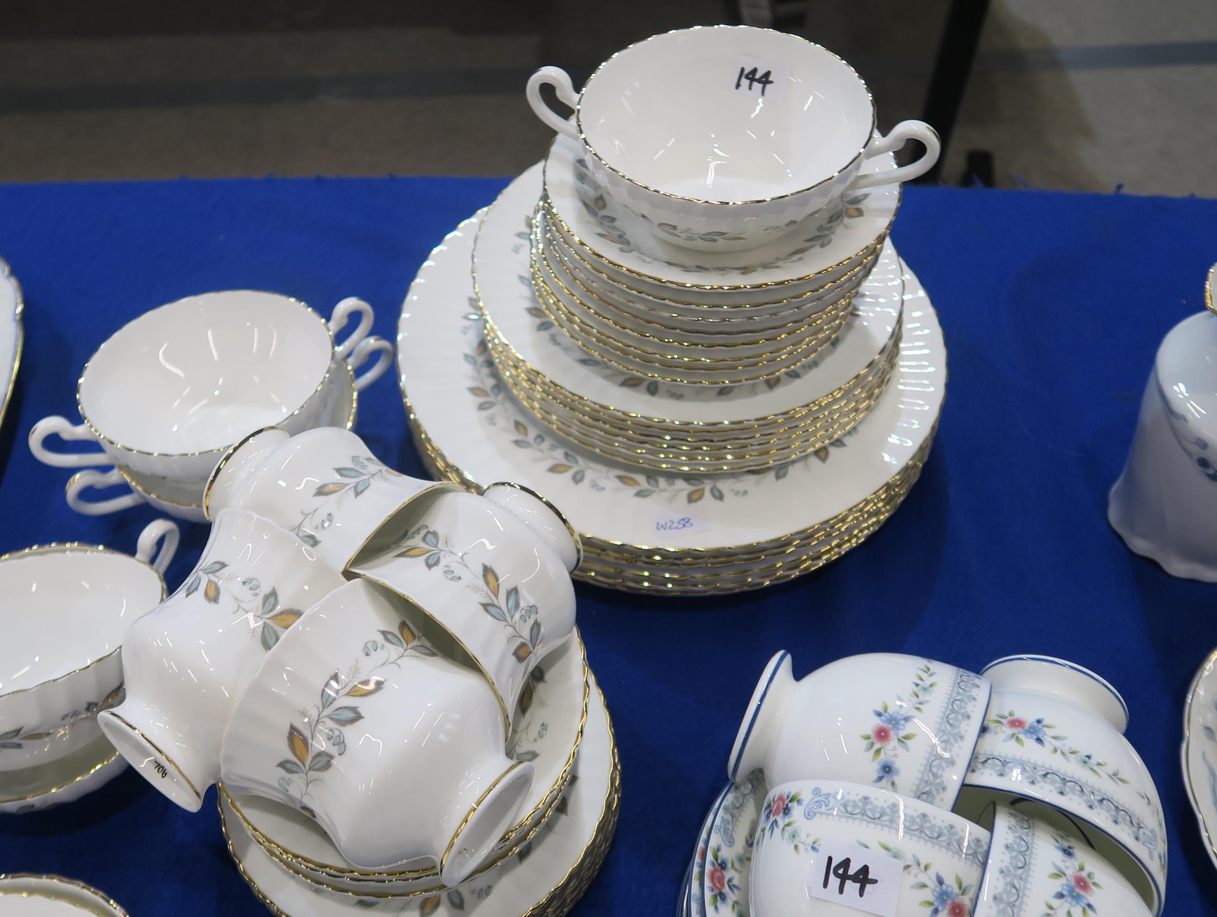 A Paragon Sweet Pea pattern teaset, together with a Wedgwood Rosedale teaset and a Paragon part - Image 3 of 3