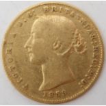 VICTORIA (1837-1901) Obverse Victoria facing left and wearing a wreath of banksia which is plaited,
