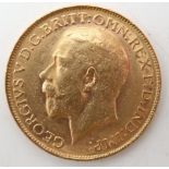 GEORGE V (1910-1936) 1 Sovereign 1916 Obverse bust of King George V facing left legend around