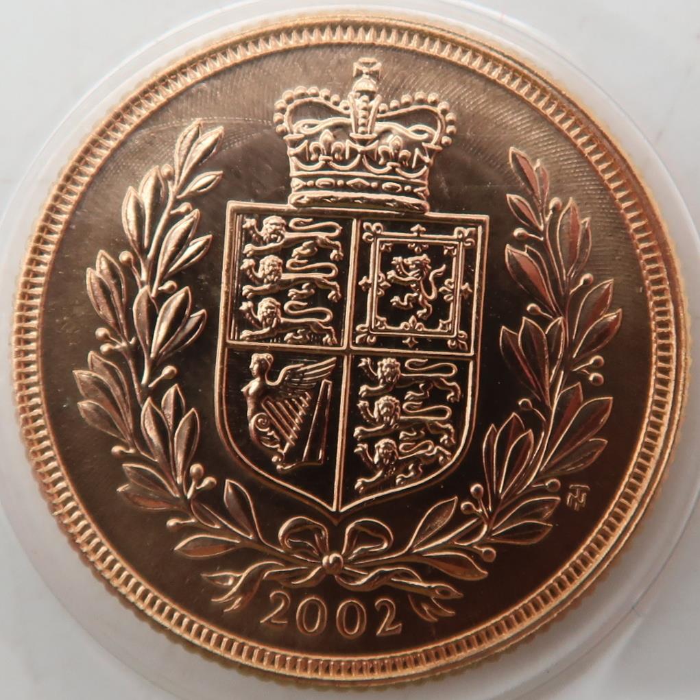 Elizabeth II (1952-2022) 1 Sovereign Golden Jubilee 2002 Obverse Fourth crowned portrait of HM Queen - Image 2 of 2