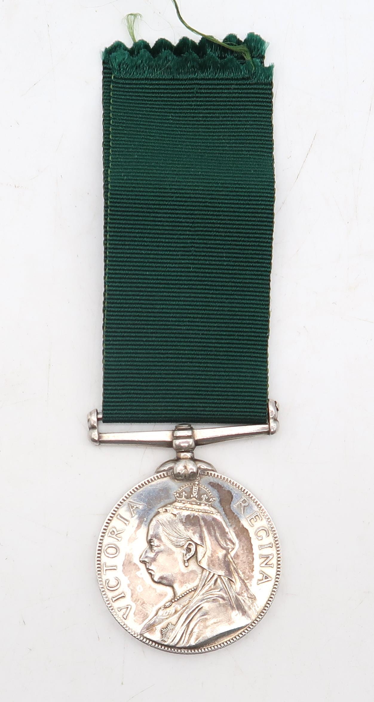 A Victorian Volunteer Long Service Medal awarded to Cr. St. J. Ogilvie, 2nd Volunteer Battalion,