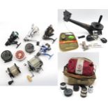 A collection of fishing reels, to include Penn 4/0 Senator, Daiwa Lochmor-S 300 and Mitchell