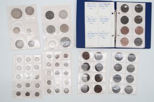 GREAT BRITAIN a collection of mostly GB coins with Victorian examples to include a 1887 Crown,