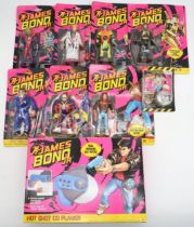 A collection of James Bond Jr action figures, in card-backed packaging (some opened) Condition