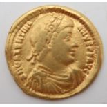 Valentinian I (364-375) Obverse pearl diademed, draped, cuirassed bust right legend around DN