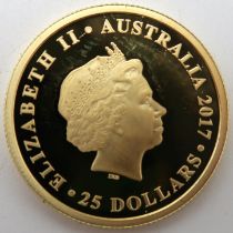ELIZABETH II Australian Sovereign 2017 Commemorative Issue 25 Dollars Obverse 4th portrait of