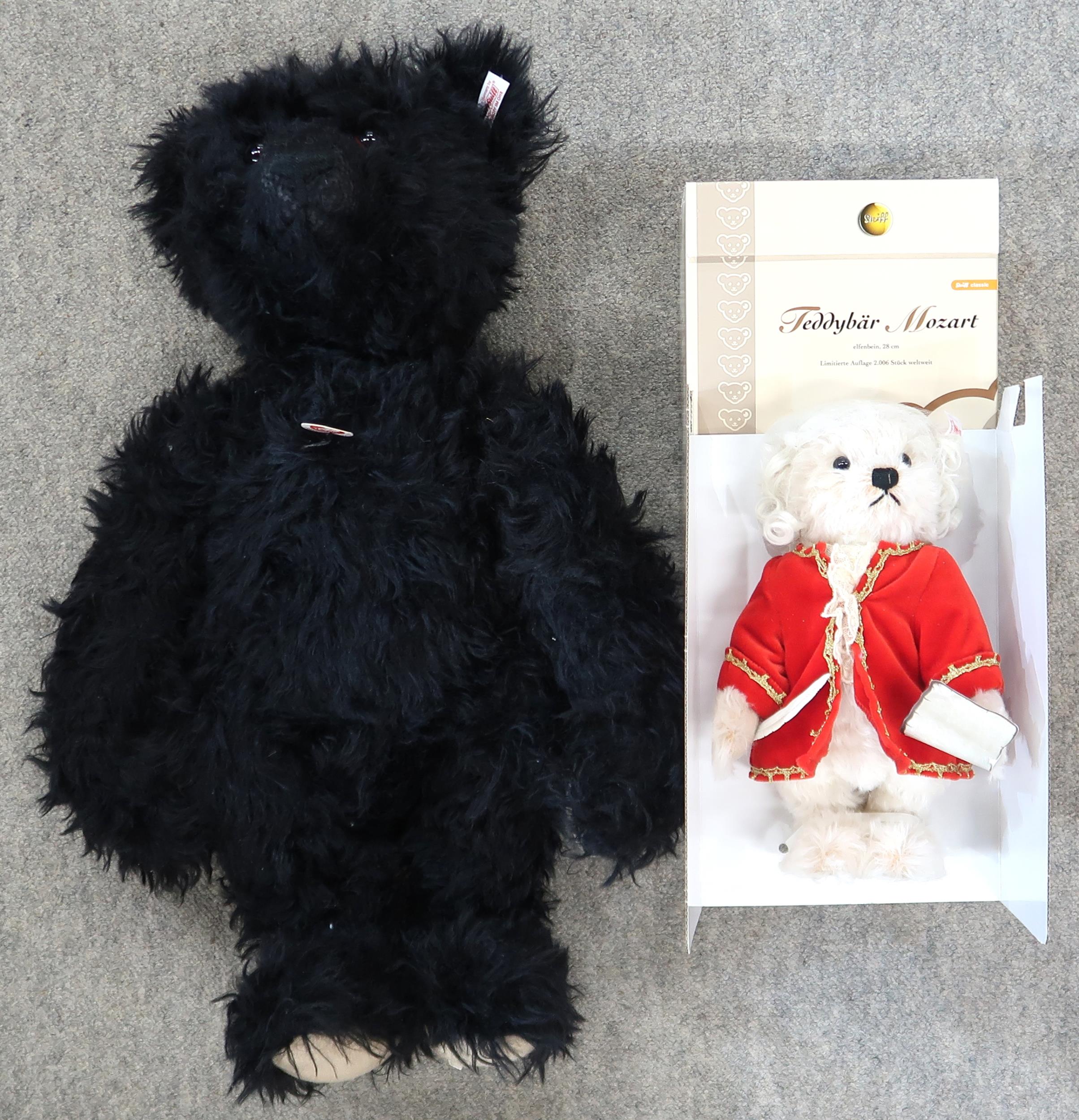 A contemporary Steiff Mozart Teddy Bear, no. 01930, limited to 2,006 pieces worldwide, retaining its