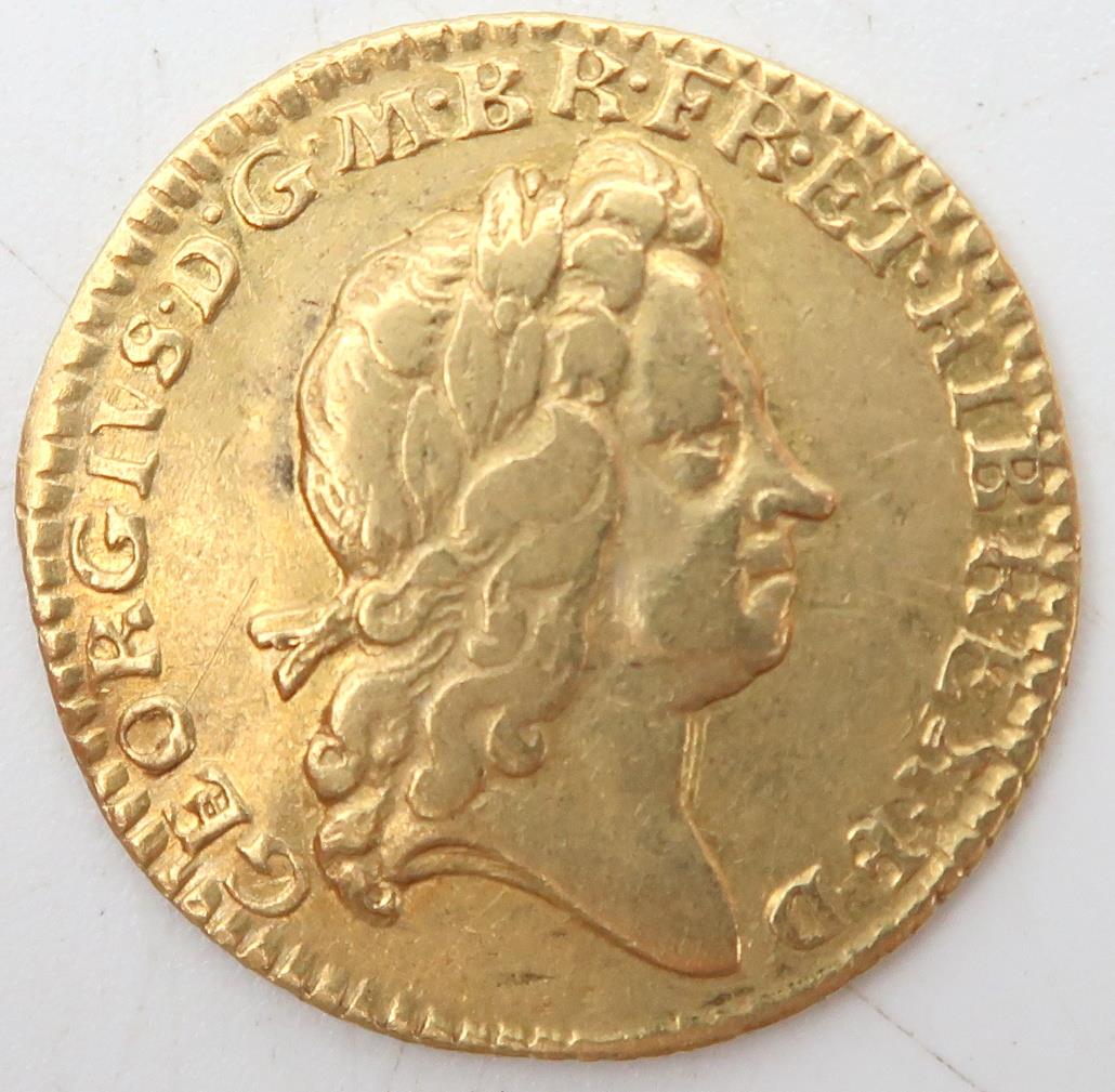 George I (1714-1727), Half Guinea 1725  Obverse laureate head left legend around GEORGIVS·D:G·M·BR·