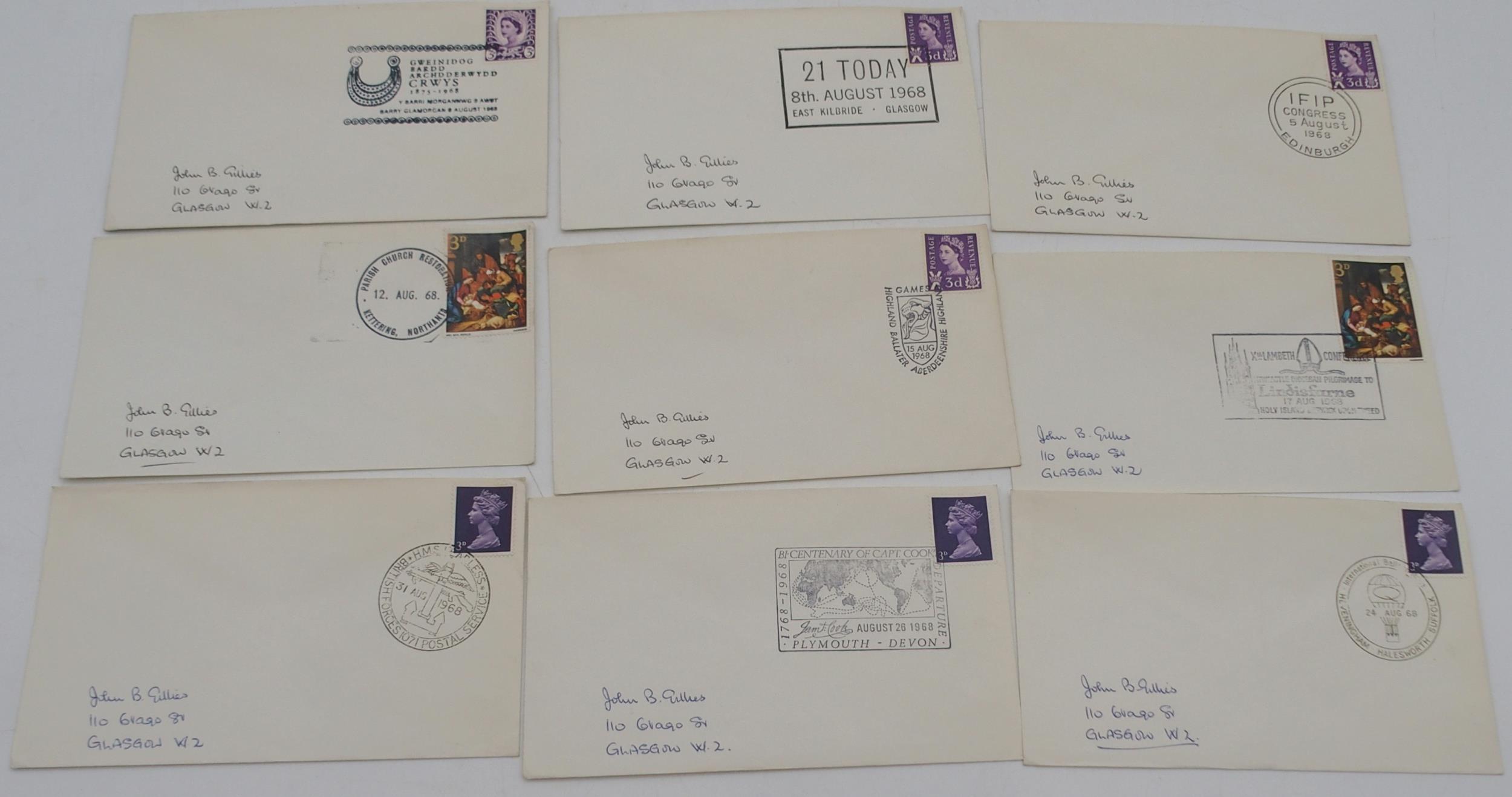 A lot comprising various worldwide covers to include the cover of a military censored correspondence - Image 3 of 3