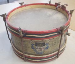 A parade marching drum with a rustic string snare Condition Report:Available upon request