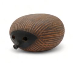 A mid 20th century Bitossi Hedgehog by Aldo Londi in brown glaze Condition Report:Available upon