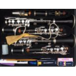 Buffet Crampton Paris Clarinet Set of Two. A pair of clarinets; Buffet Bb Clarinet RC GL LP
