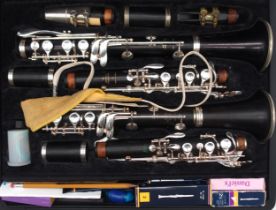 Buffet Crampton Paris Clarinet Set of Two. A pair of clarinets; Buffet Bb Clarinet RC GL LP