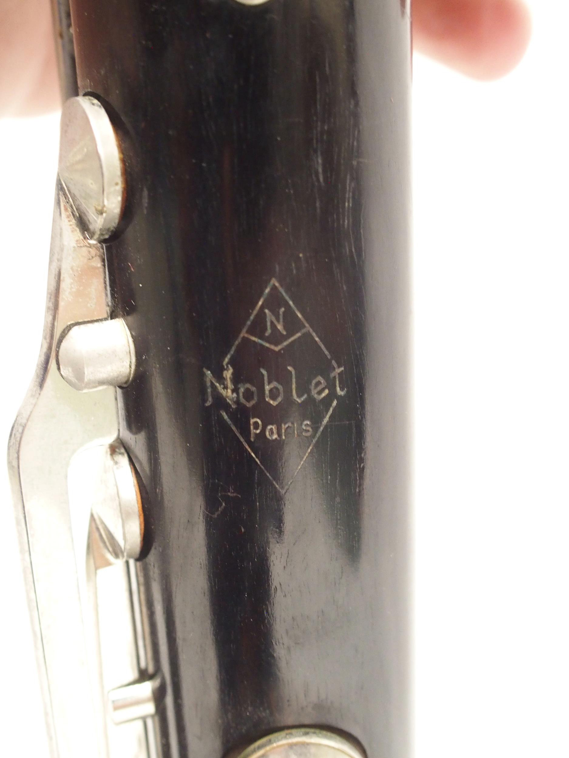 NOBLET PARIS GRENADILLA WOOD BASS CLARINET serial number 10861  Condition Report:Available upon - Image 8 of 10