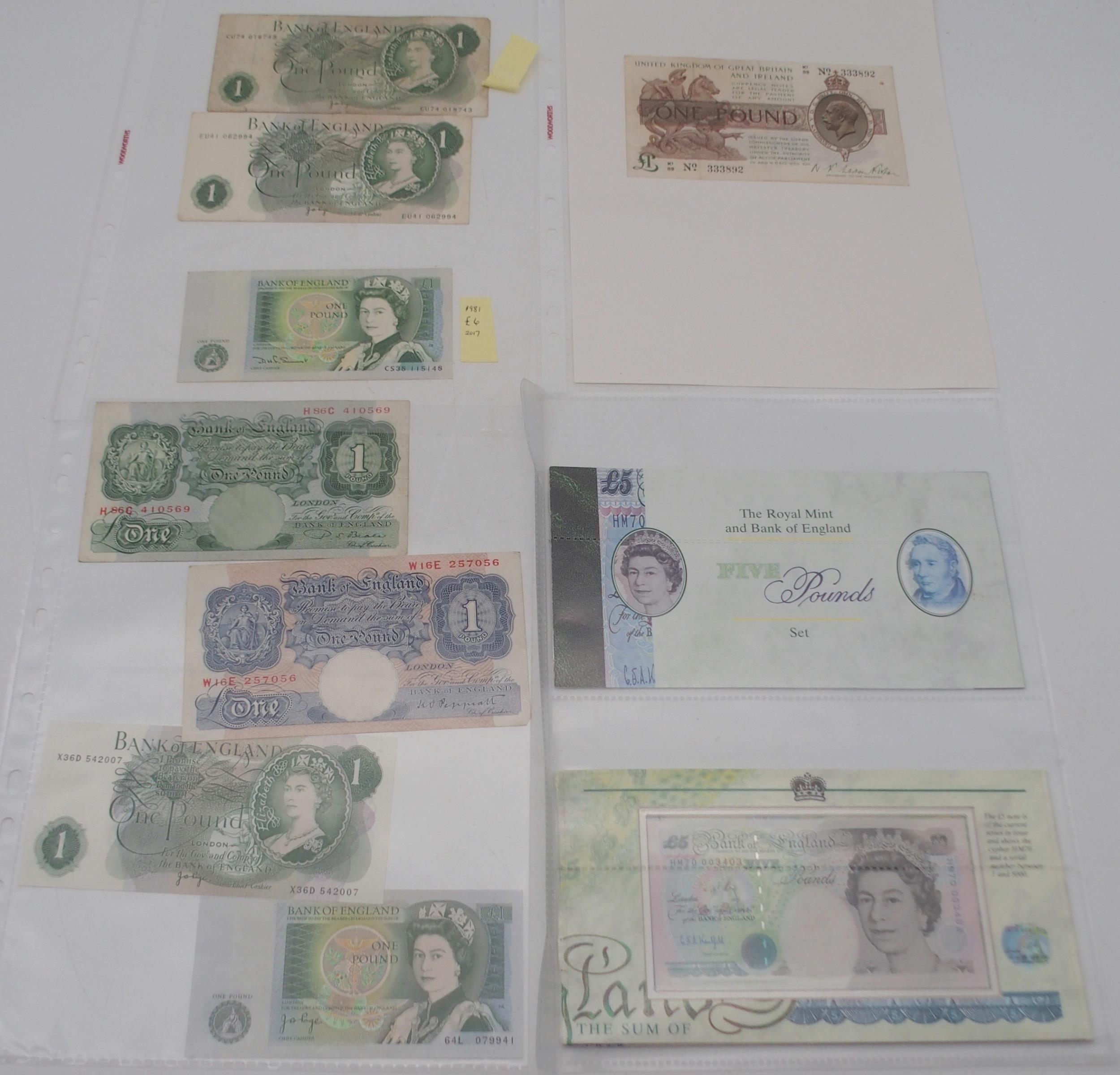 Great Britain and Northern Ireland, The Chanel Islands a collection of mostly British banknotes with - Image 2 of 4