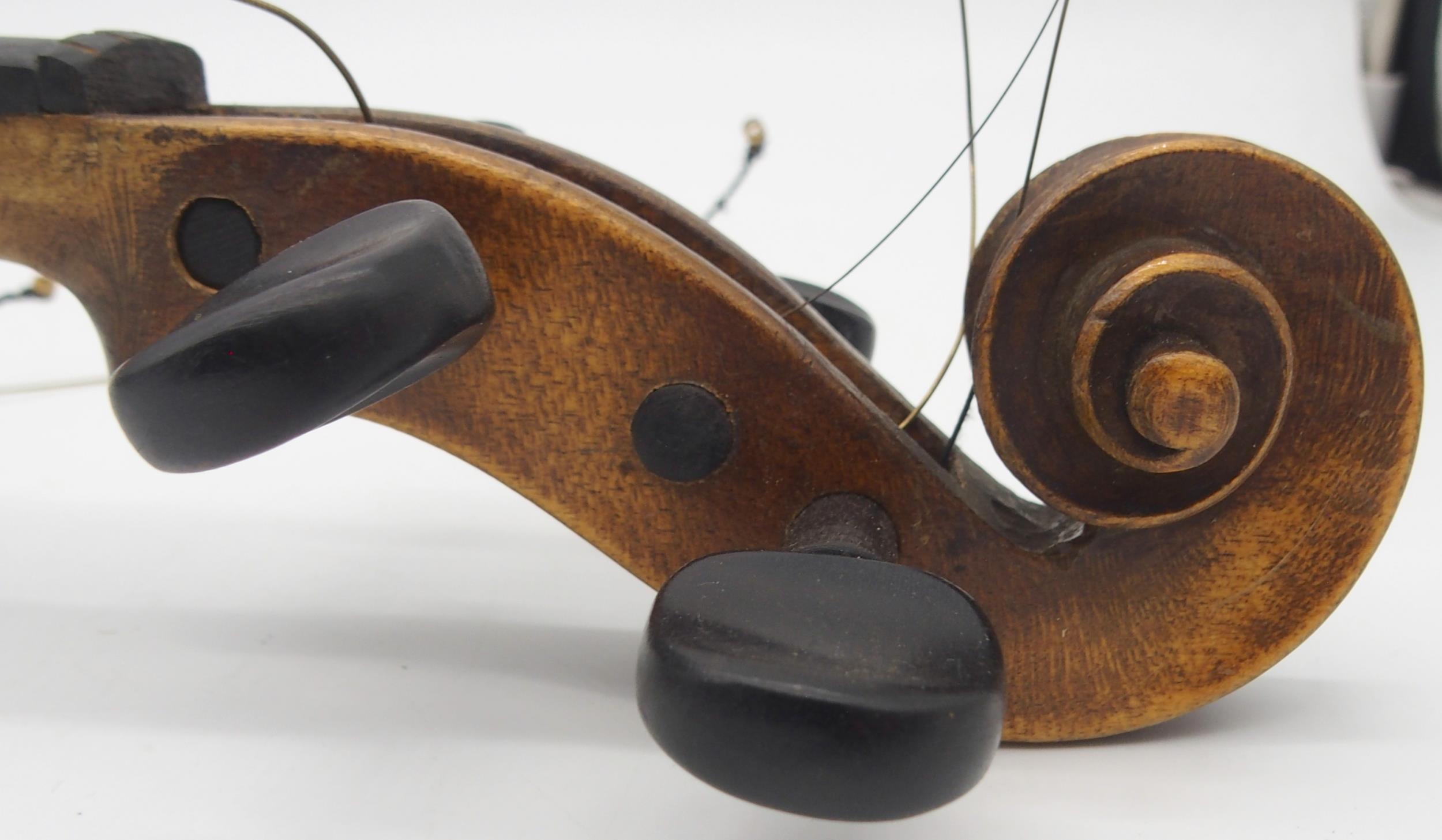 A two piece back violin 35.5cm  Condition Report:Available upon request - Image 6 of 10