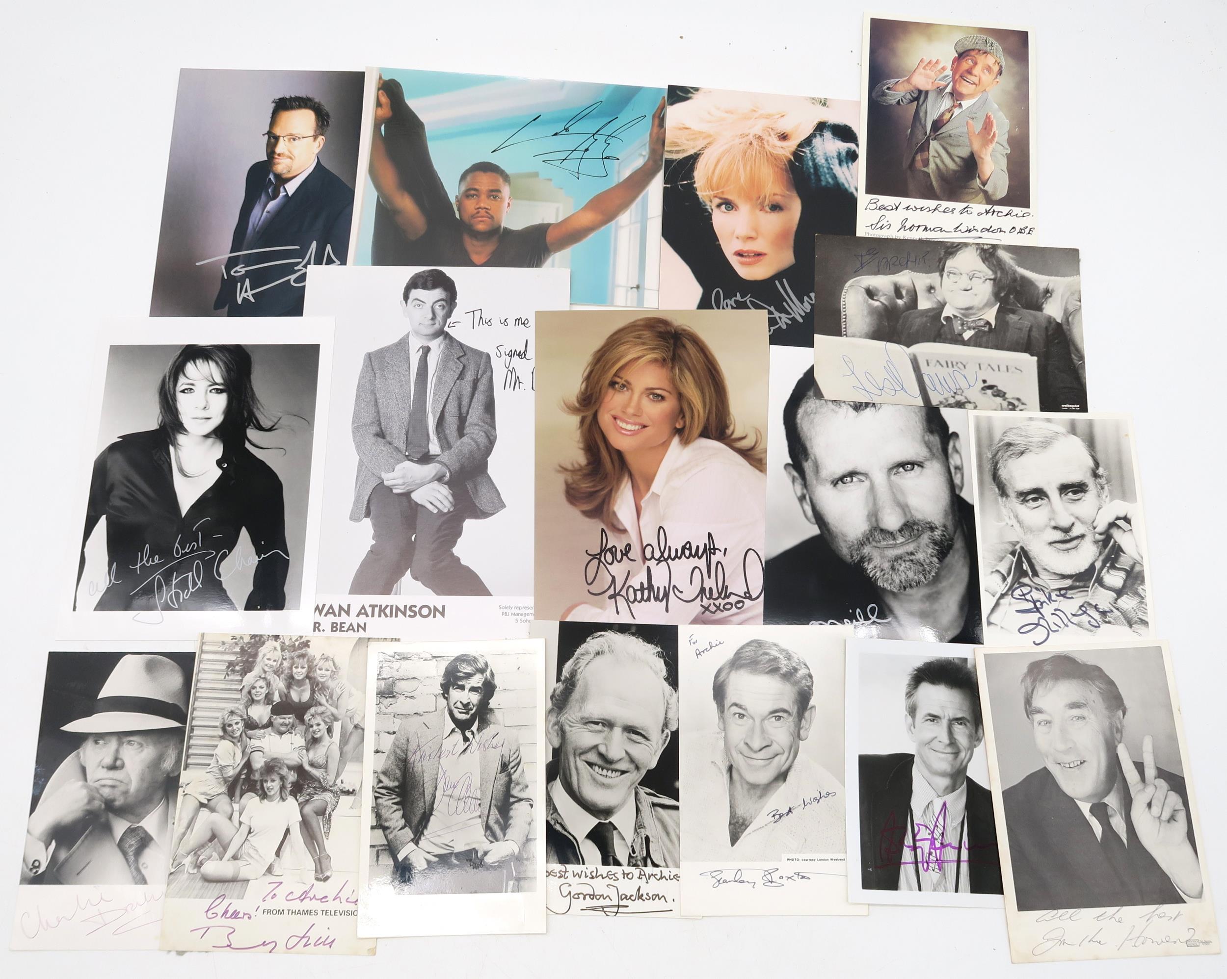 AUTOGRAPHS A large and varied collection of signed photographs, to include many stars of British - Image 7 of 10