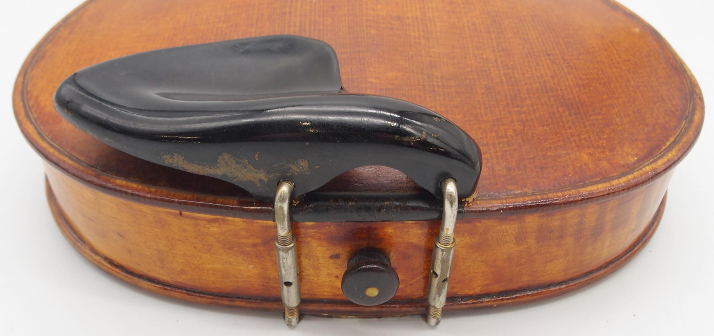 H. MacPherson a two piece back violin 35cm bearing label to the interior H. MACPHERSON No. ** 1903 - Image 8 of 10