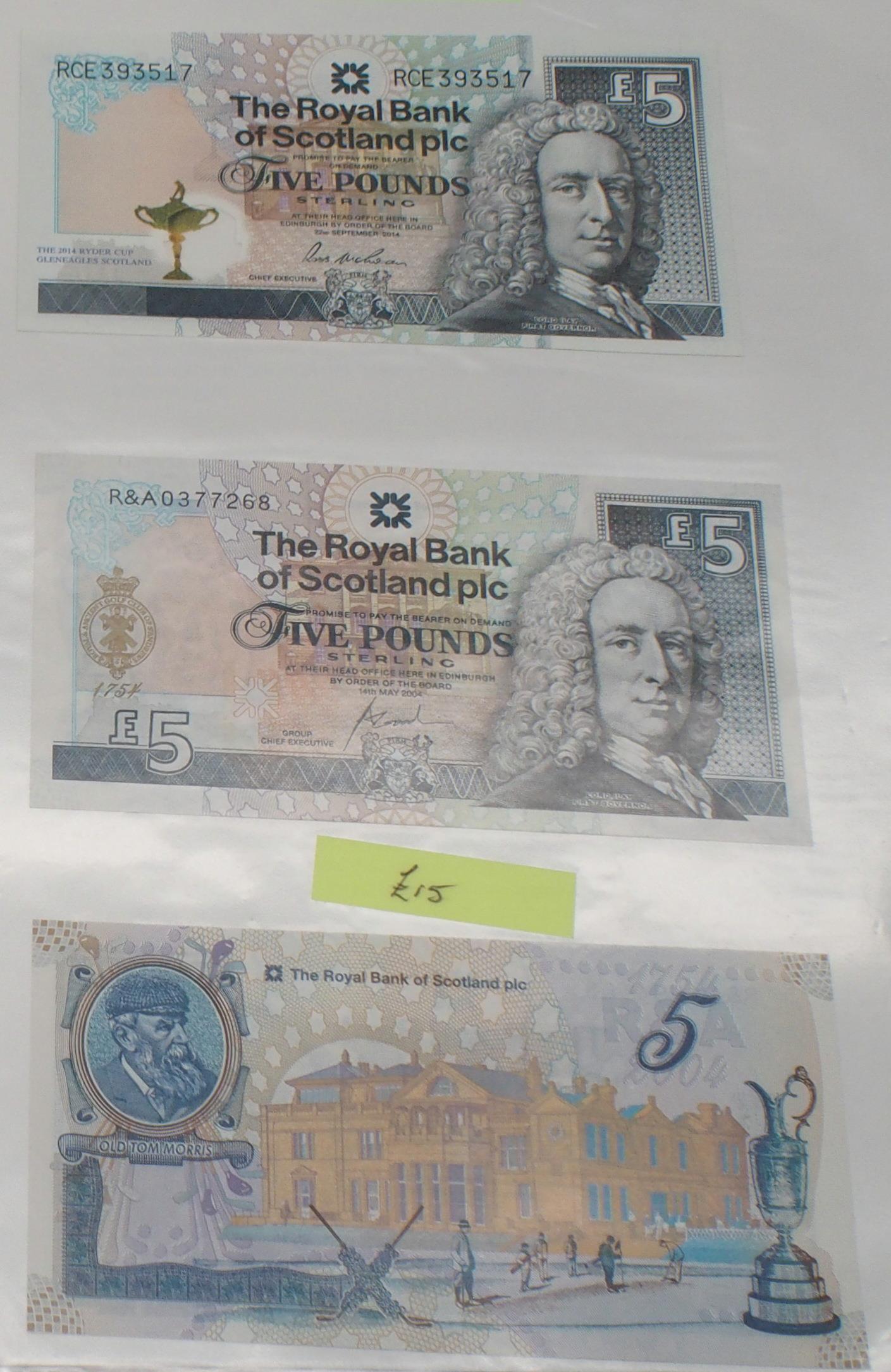 SCOTLAND a collection of Scottish banknotes with various denominations from The Royal Bank of - Image 9 of 12