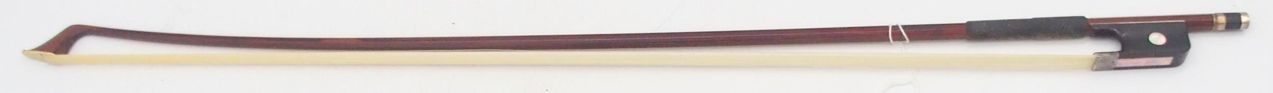 A white metal mounted viola bow 71 grams Condition Report:Available upon request