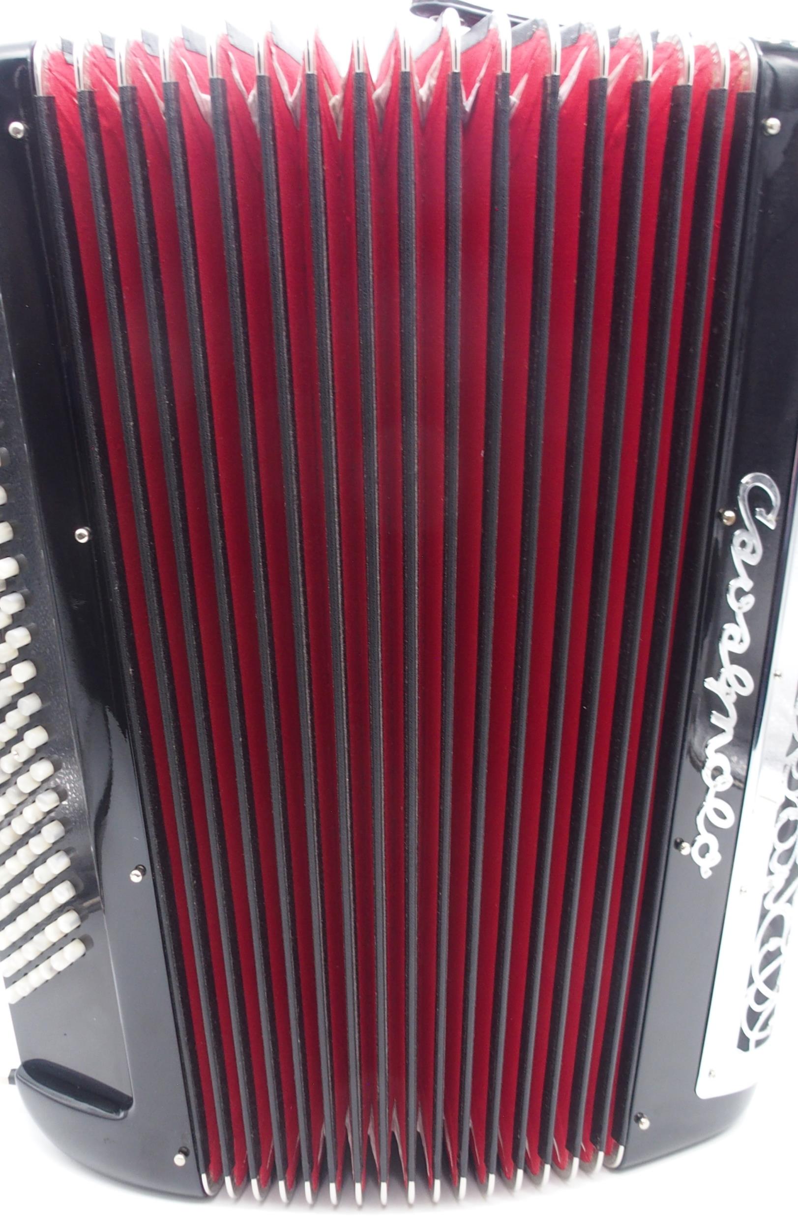 A Cavognolo Odysee reedless 120 bass 41 key piano accordion serial number 45602 together with a - Image 6 of 7