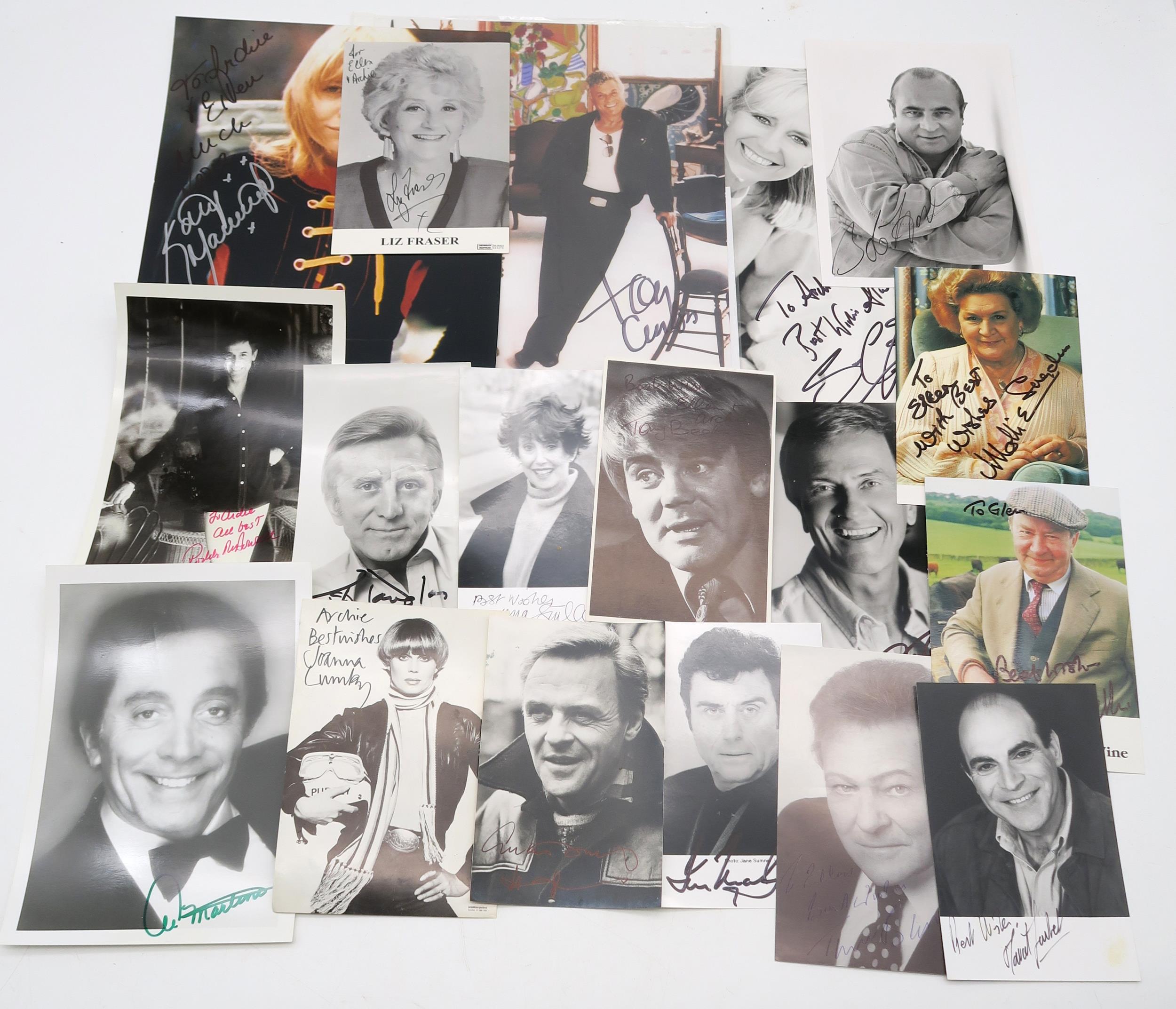 AUTOGRAPHS A large and varied collection of signed photographs, to include many stars of British - Image 3 of 10