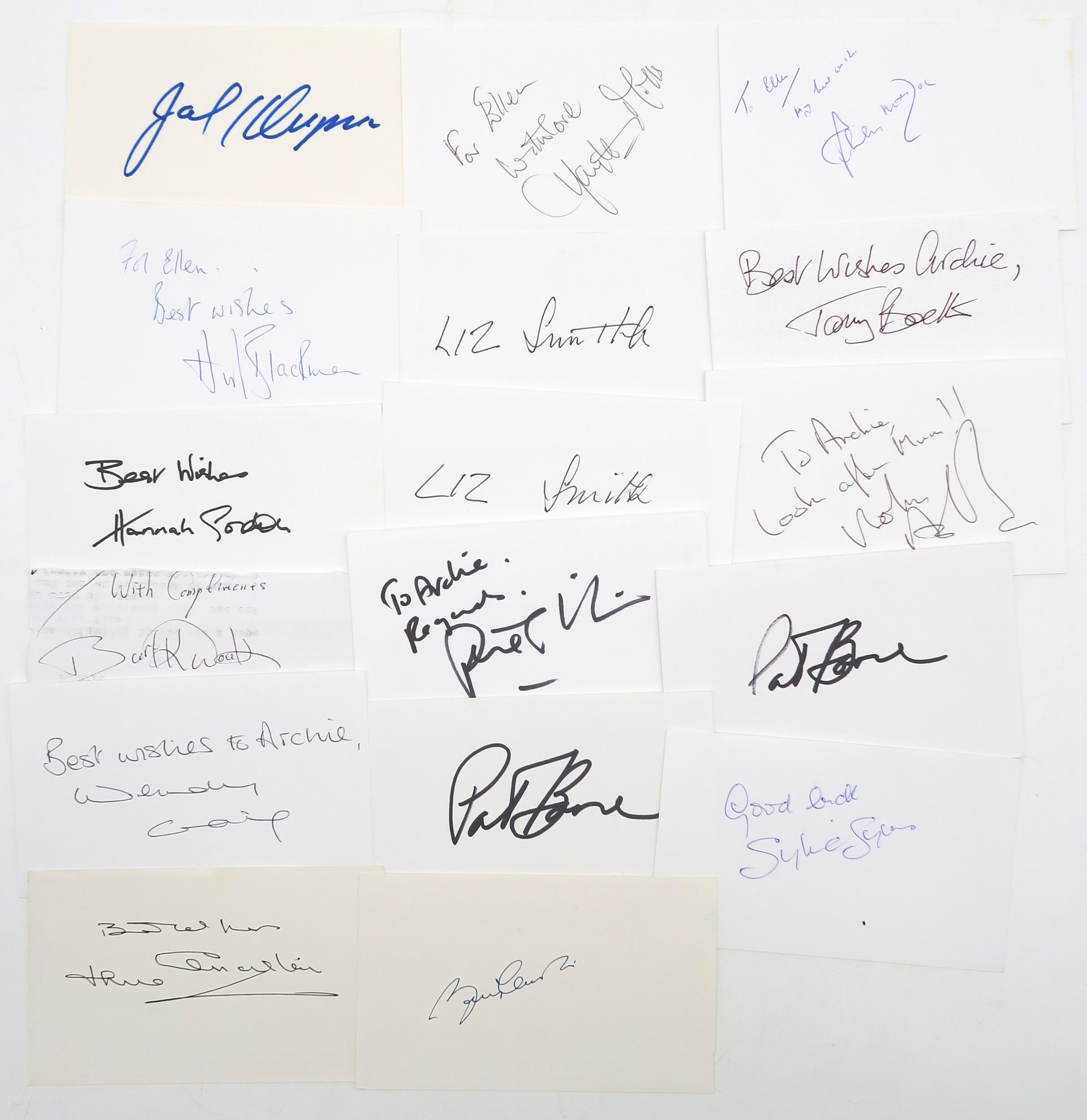 AUTOGRAPHS A large and varied collection of signed photographs, to include many stars of British - Image 9 of 10