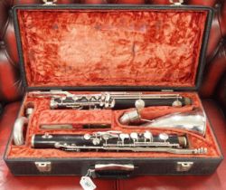 NOBLET PARIS GRENADILLA WOOD BASS CLARINET serial number 10861  Condition Report:Available upon