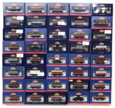 Bachmann Branch-Line 00-gauge railway goods wagons, boxed, to include 37-158A 8 Plank Fixed End