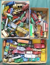 A sizable assortment of playworn diecast model vehicles, largely by Dinky Condition Report:Available
