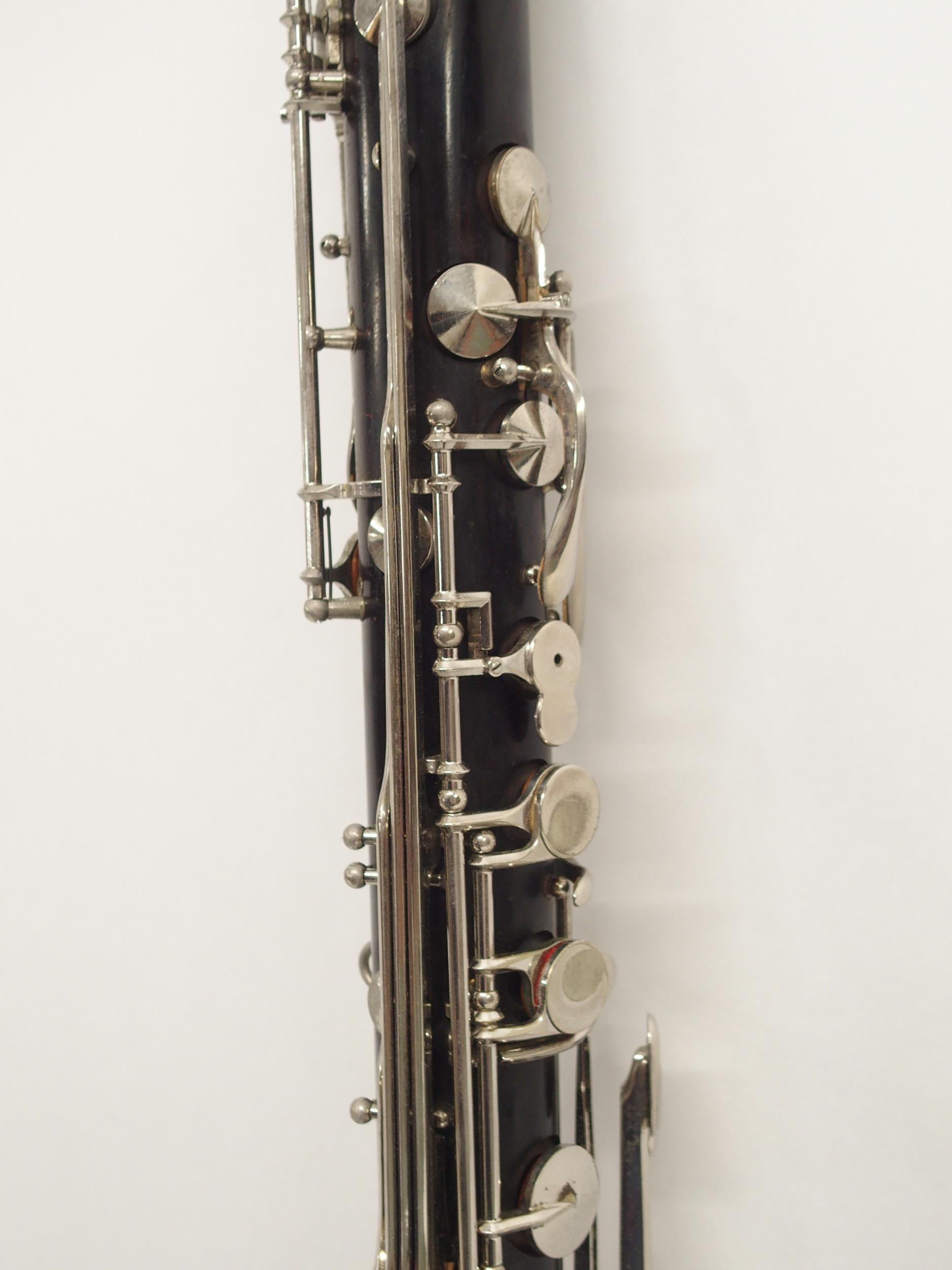 NOBLET PARIS GRENADILLA WOOD BASS CLARINET serial number 10861  Condition Report:Available upon - Image 4 of 10