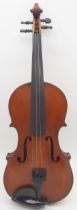 A two piece back violin 35cm Condition Report:Available upon request