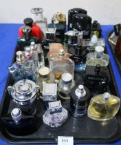 A collection of men's aftershave including Sauvage, Moschino, Invictus, Dior, Ralph Lauren, Paco