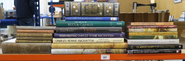 A small collection of books on art and antiques, with Jane Austen: Seven Novels published by