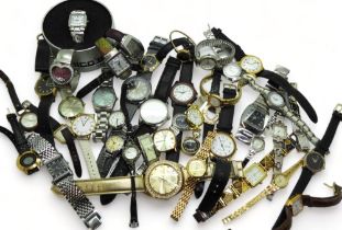 A Smiths vintage marcasite watch, together with a collection of fashion watches to include