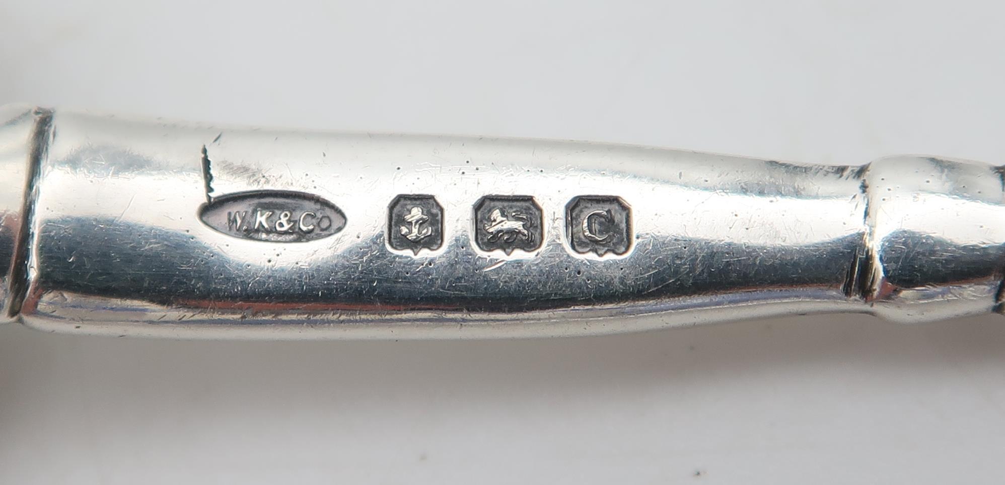 An Arts and Crafts silver spoon, by Winifred King & Co, Birmingham 1927, with a hammered and pointed - Image 4 of 4