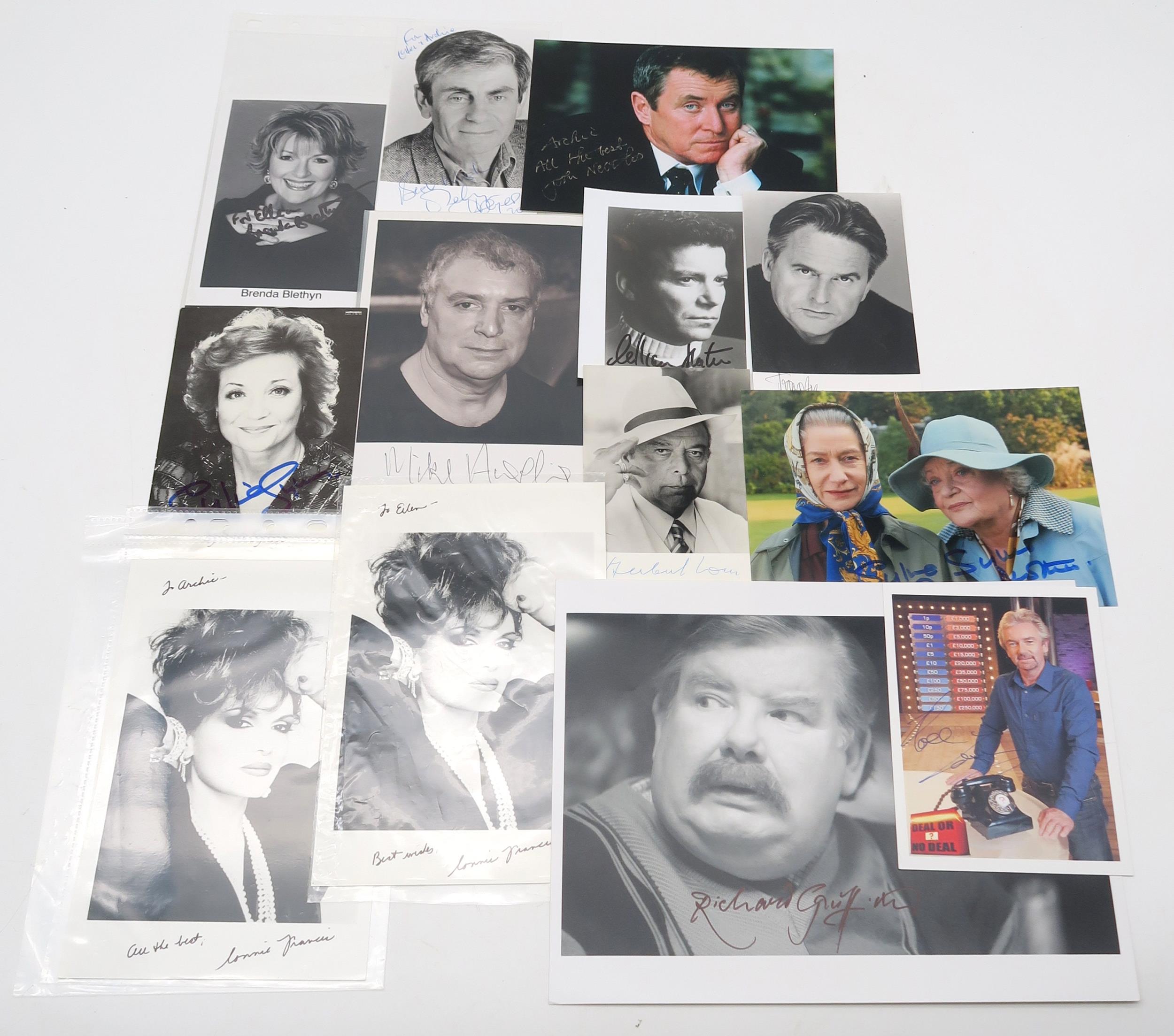 AUTOGRAPHS A large and varied collection of signed photographs, to include many stars of British - Image 4 of 10