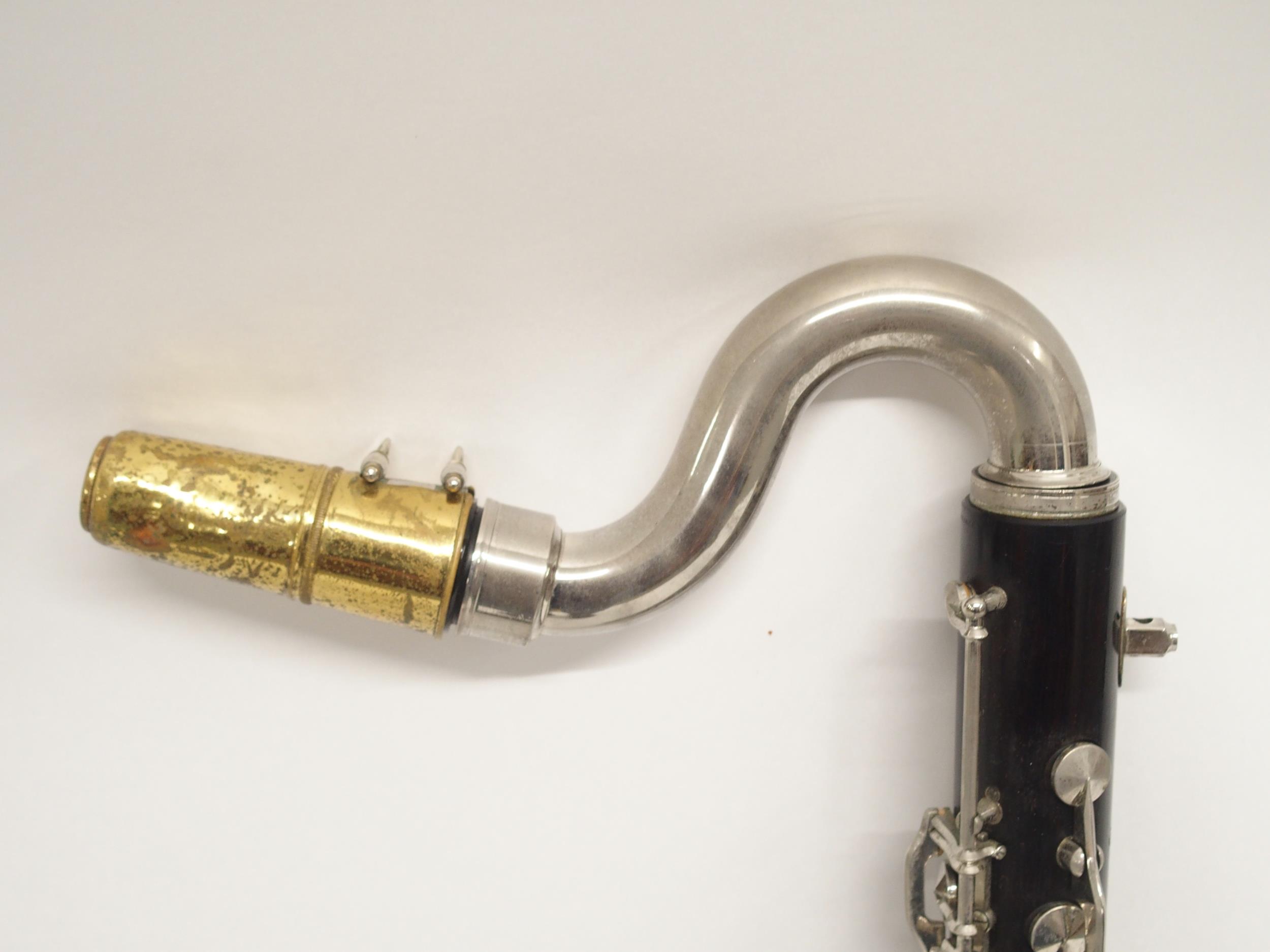 NOBLET PARIS GRENADILLA WOOD BASS CLARINET serial number 10861  Condition Report:Available upon - Image 3 of 10
