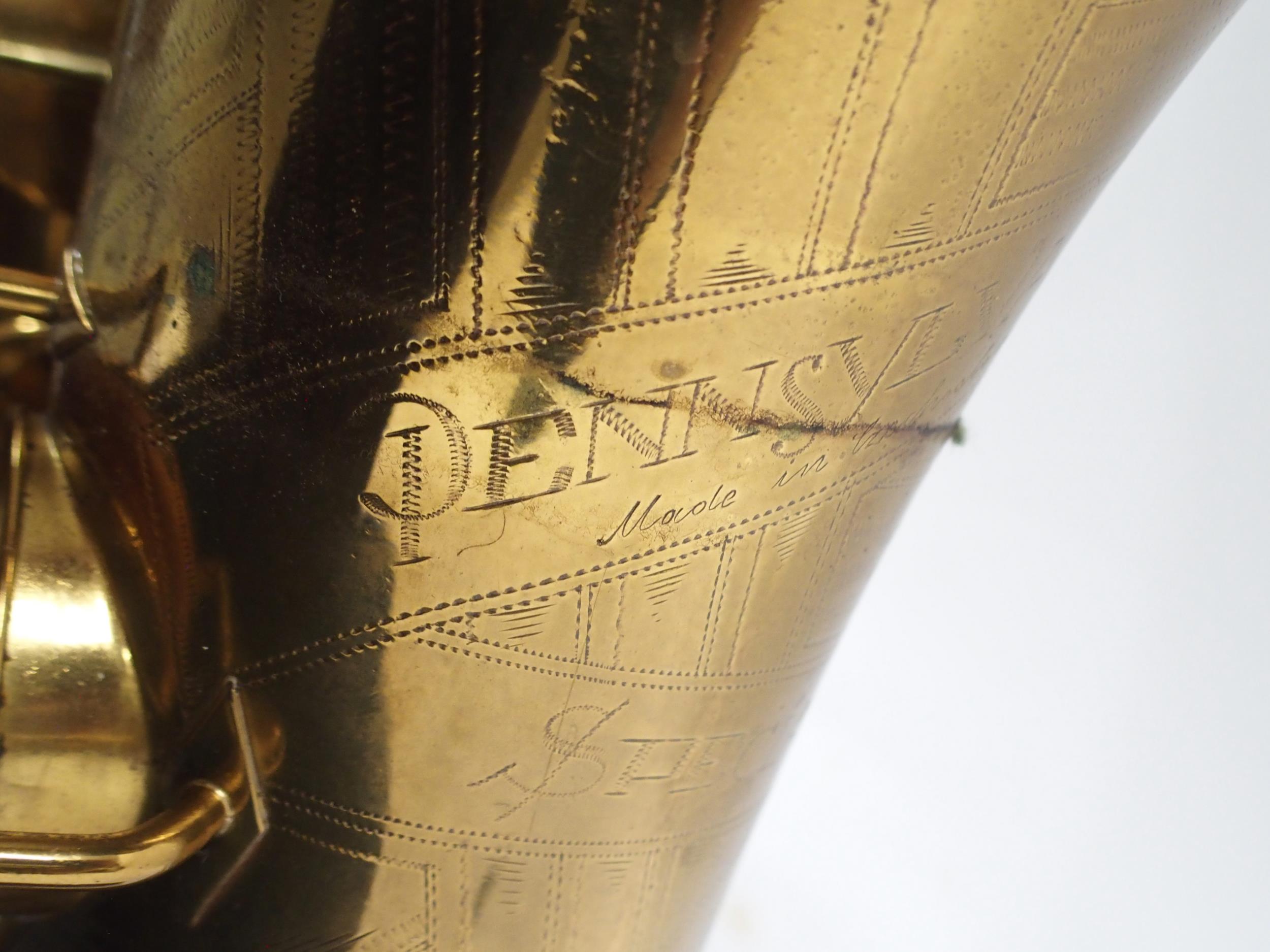 **WITHDRAWN** Pennsylvania Special Baritone Saxophone serial number 261180 engraved "Pensyl - Image 10 of 33