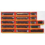 Hornby 00-gauge rolling stock, boxed, to include R4237A BR (ex LMS) Full Brake Coach, R4448 BR (ex