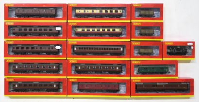 Hornby 00-gauge rolling stock, boxed, to include R4237A BR (ex LMS) Full Brake Coach, R4448 BR (ex