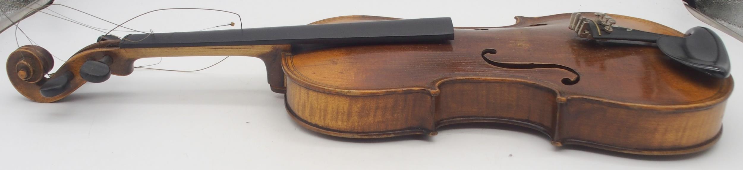 A two piece back violin 35.5cm  Condition Report:Available upon request - Image 3 of 10