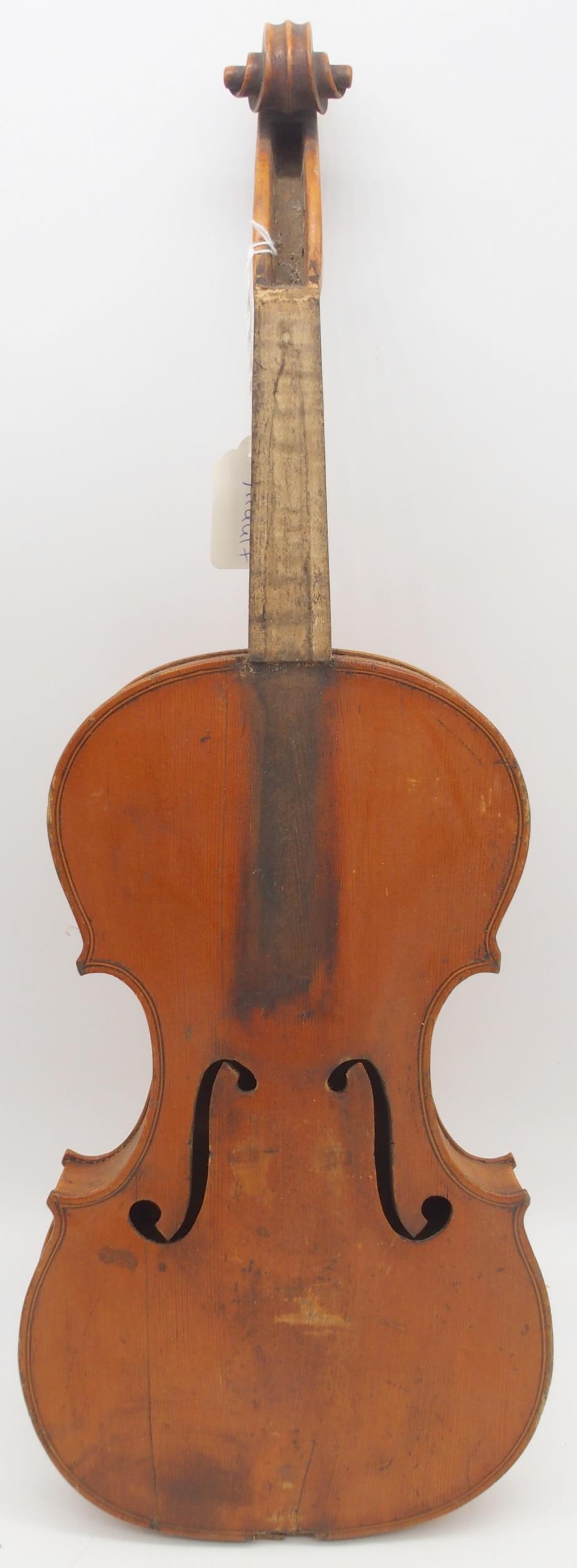 A part one piece back violin 34cm  Condition Report:Available upon request