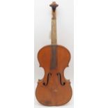 A part one piece back violin 34cm  Condition Report:Available upon request