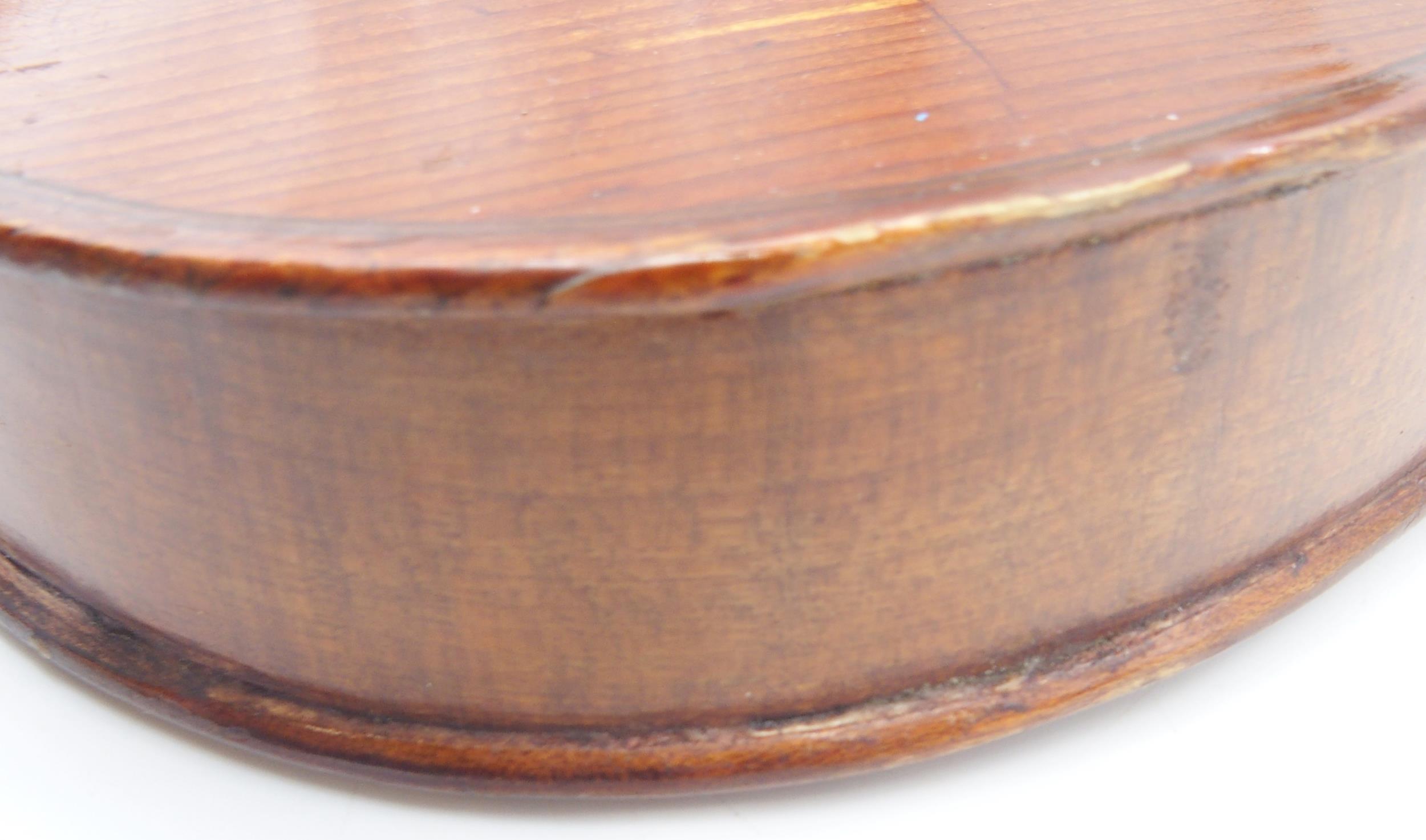 A two piece back violin 35.5cm with case Condition Report:Available upon request - Image 9 of 11