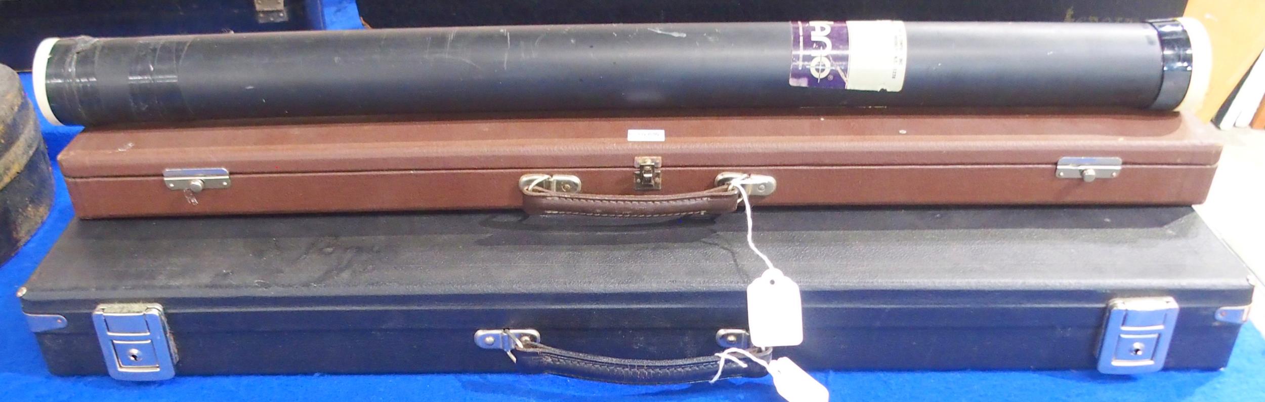 A lot comprising a twelve division fitted violin bow case and a four division violin bow case - Image 2 of 2