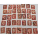 Queen Victoria, 1819-1901 a quantity of 1/d red loose Condition Report:Available upon request