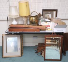 A large mixed lot to include ceramics, glass, mirror, picture frames etc  Condition Report:Available