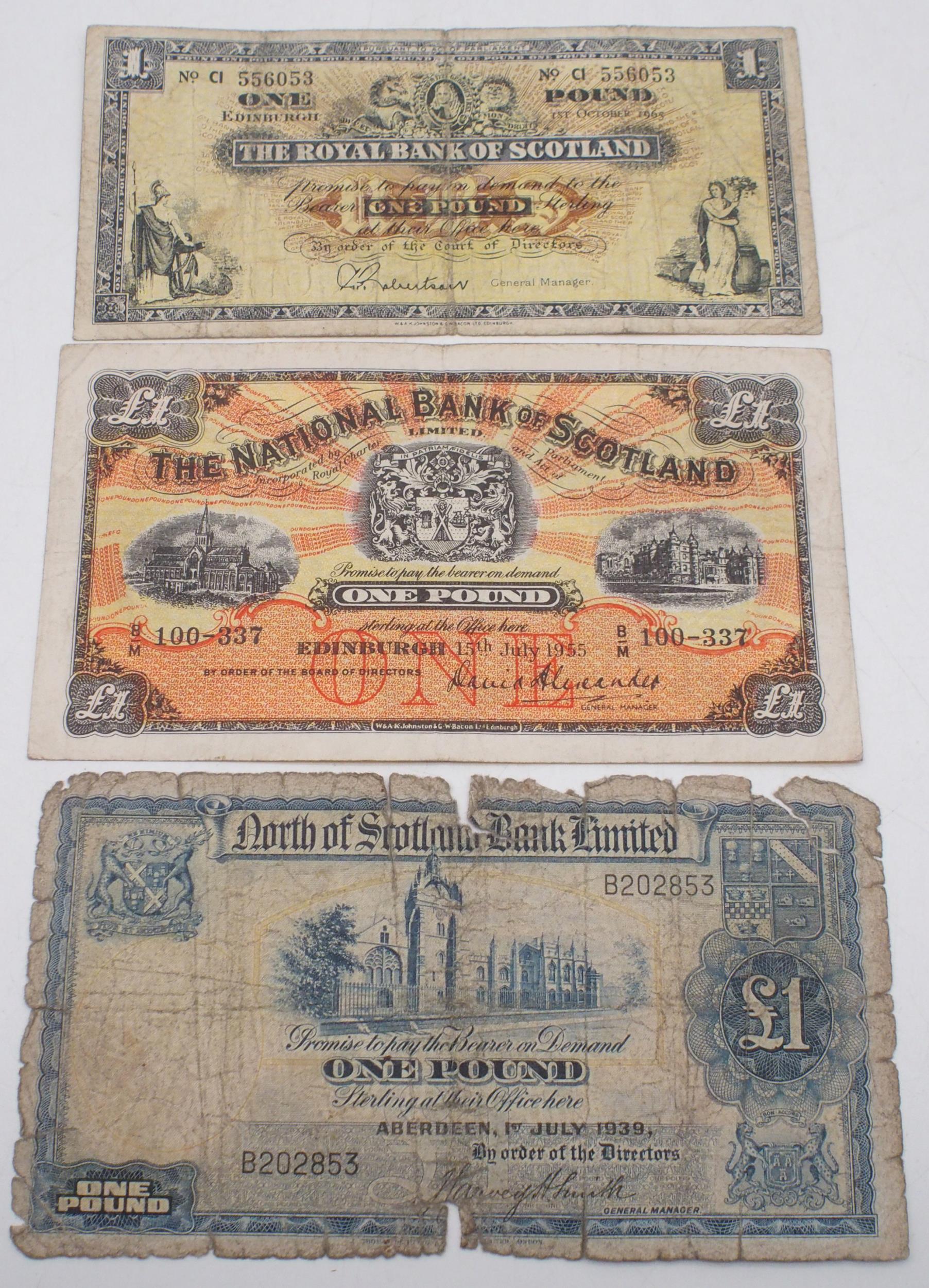 The Royal Bank of Scotland £5 Edinburgh 1st April 1958 G17467 3395, The North of Scotland Bank - Image 6 of 9